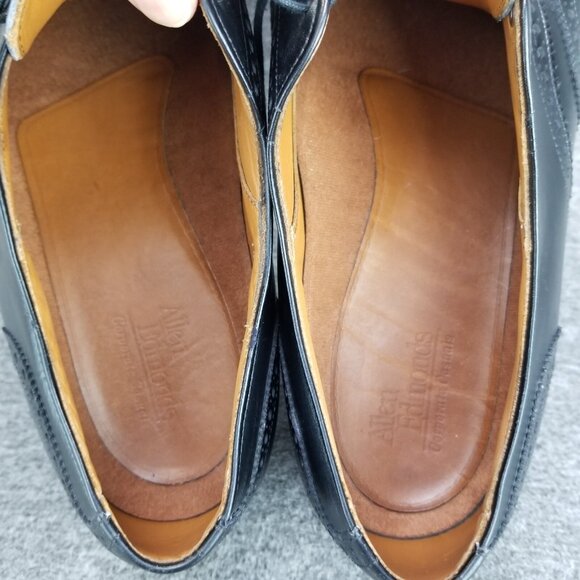 ✅Allen Edmonds Black Leather Wingtip Oxfords Brogue Dress Shoes Mens 13D Casuals - Picture 4 of 10